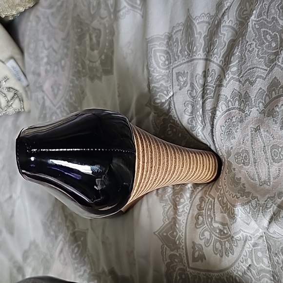 Jessica Simpson Patient Leather Peep Toe Wedges - Picture 4 of 5